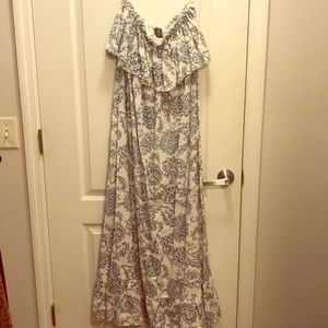 Strapless maxi dress